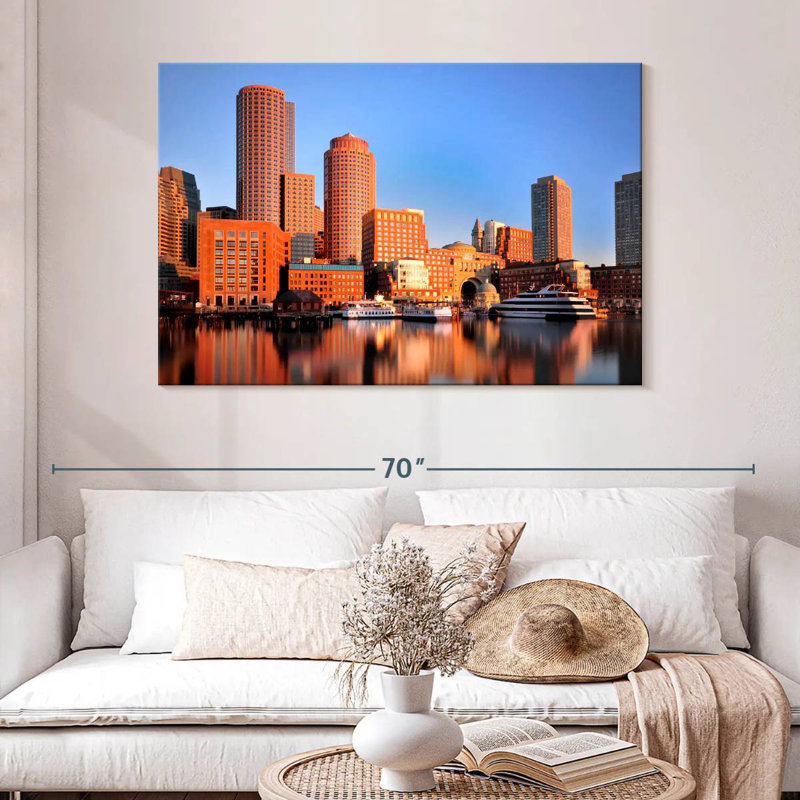 Boston Harbor Morning, 32" H x 48" W
