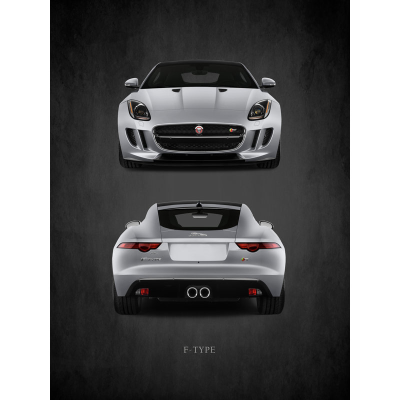 «Jaguar F-Type Front-Back» par Mark Rogan - impression sur toile tendue, H 48 po x l 36 po