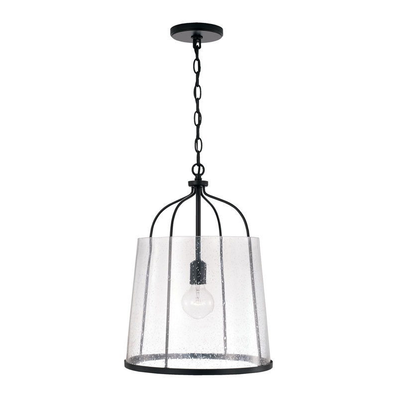 Madison 1 - Light Single Pendant, Matte Black