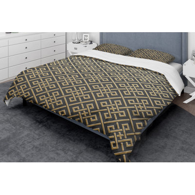 Ensemble de housse de couette Mid-Century Luxury Metallic