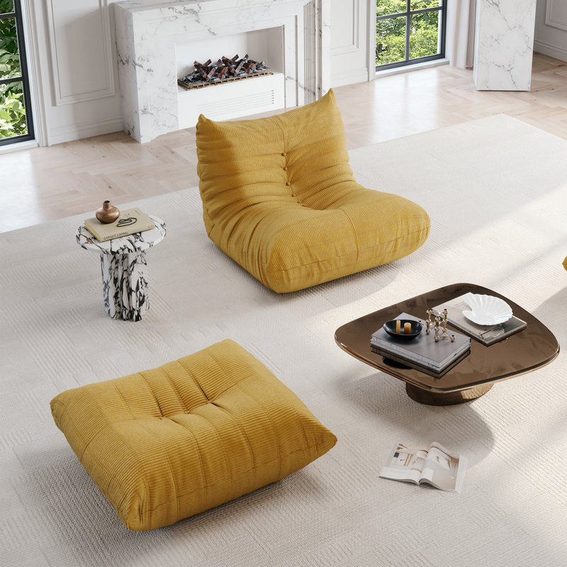 Canapé paresseux, canapé rembourré sans accoudoirs, méridienne de fauteuil à billes Fireside, canapé à plancher à compression Canapé à billes moderne et confortable en plusieurs couleurs pour le salon
