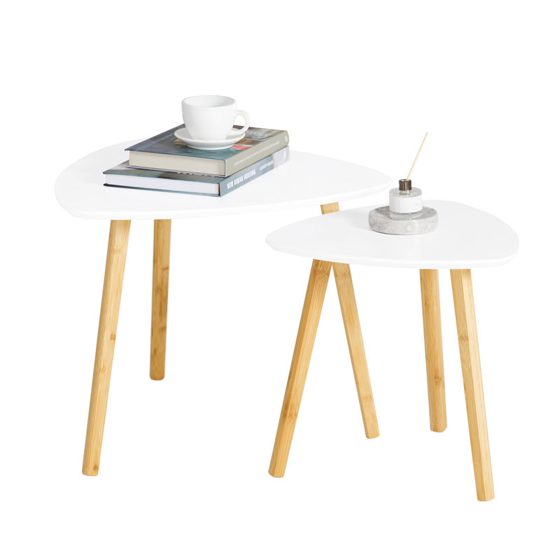 Agnew 2 Piece Nest of Tables, White