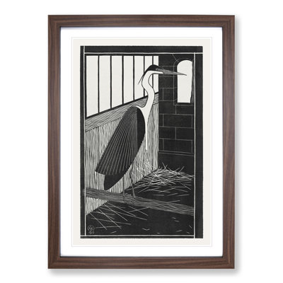 Giant Heron by Samuel De Mesquita - Framed Print