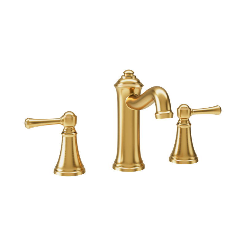 Robinet de salle de bain à deux poignées Braston, Bronze