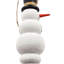 Snowman Icicle Ornament  Set of 12  1.5" x 1.5" x 7''  White/Black