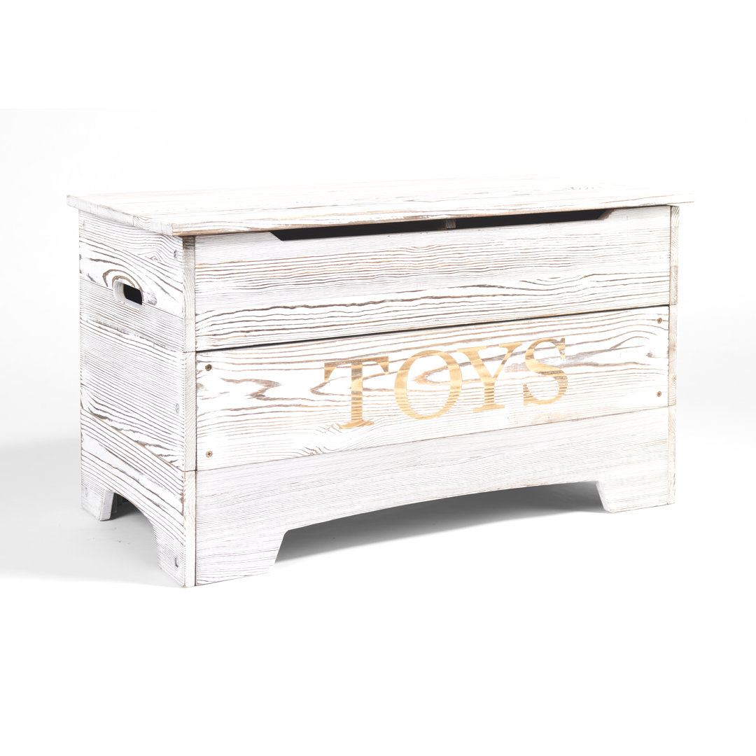 Cason Redwood Rover Solid + Manufactured Wood Toy Box Redwood Rover Finish: White