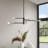 Luvonne 5 - Light Dimmable Sputnik Modern Linear Chandelier-239591485