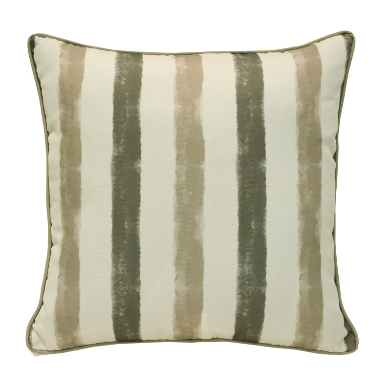 Striped Outdoor Reversible Throw Pillow