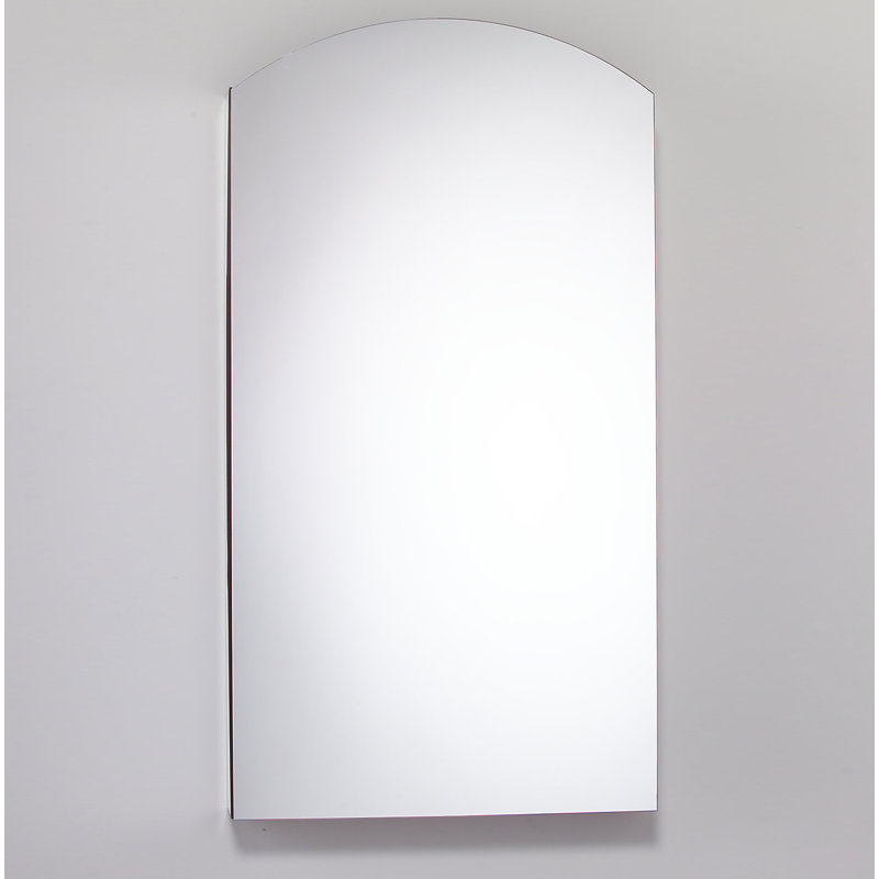 M Series 23.25" x 30" Arch Top Recessed Electrical Package Night Light And Defogger Medicine Cabinet, Left Hand