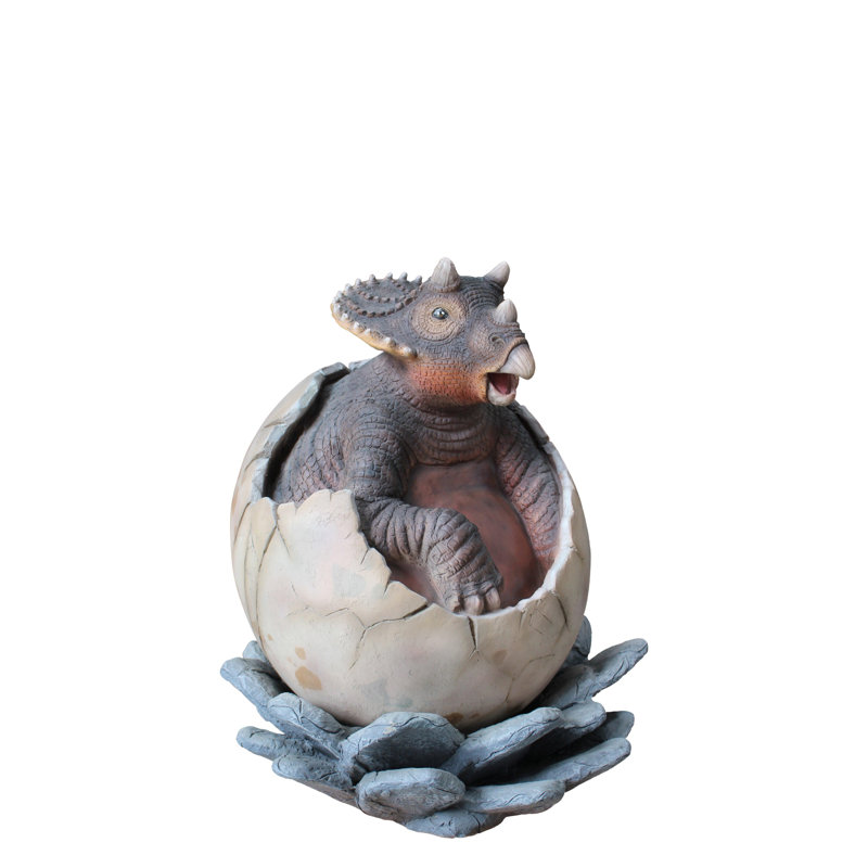 Statue d'éclosion de dinosaure Triceratops