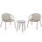 Patio Furniture Set, 3 Piece Resin Weave Seating Group with Table and 2 Resin Chairs, Outdoor Conversation Set for Garden-506097631
