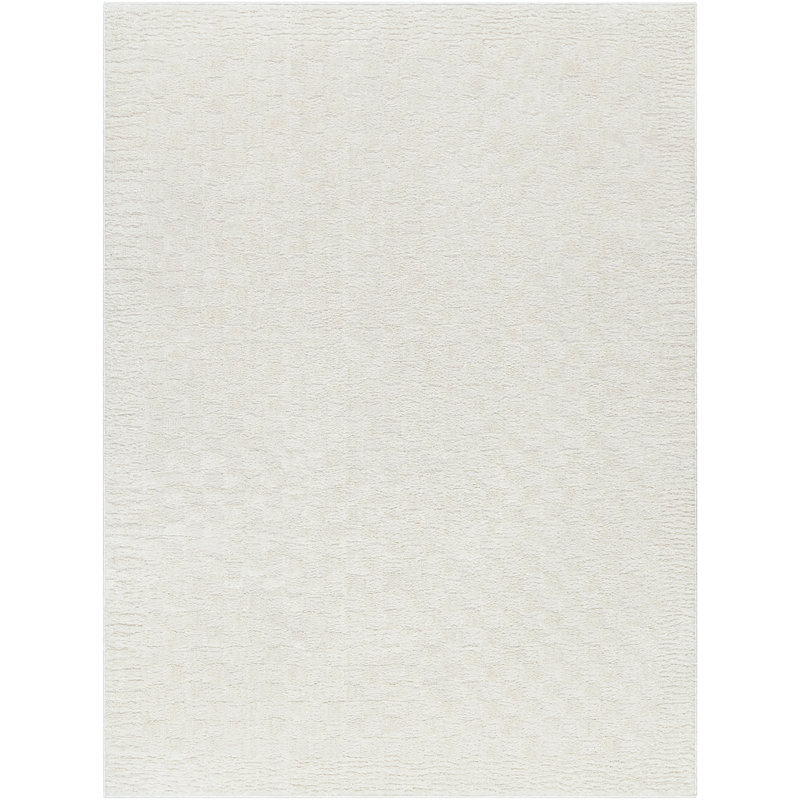 Checkered Ivory/White, Rectangle 160 x 213cm