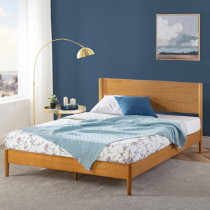 Davyan Low Profile Mid-Century Modern Platform Bed