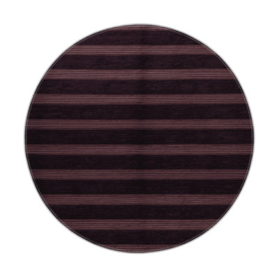 HorizontalStripes Black Indoor and Outdoor Area Rug