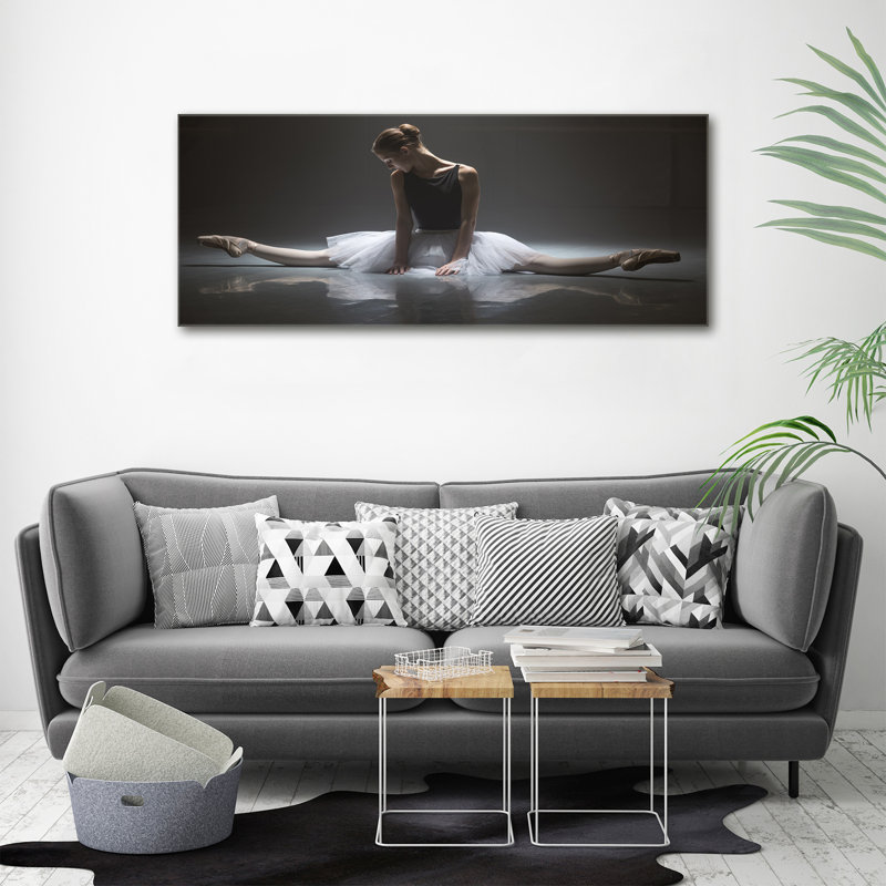 Ballerina - No Frame Print on Glass, Canvas, 50cm H x 125cm W x 2cm D