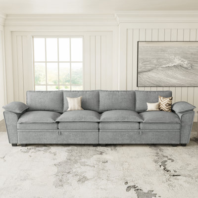 Modern Upholstered Sofa With Hidden Storage