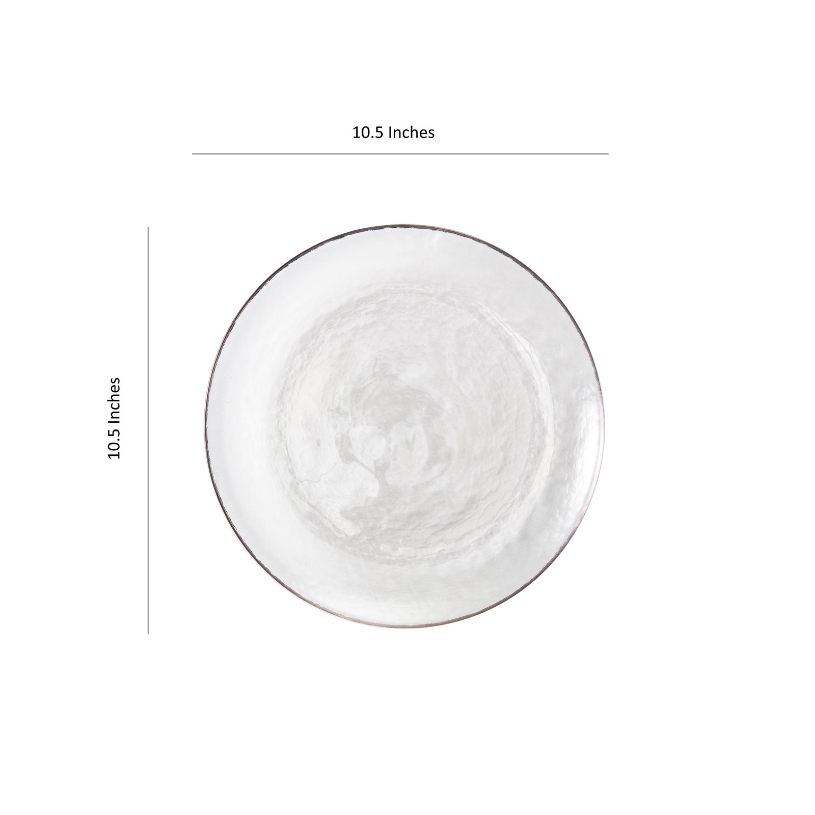 Los Cabos 11" Dinner Plate, Clear