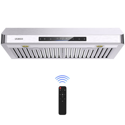 30 po Hotte sous un meuble à conduit 900 watts en acier inoxydable avec télécommande et lumières DEL