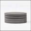 TABLE BASSE MODERNE ROTATIF - Noir mat, polyvalente et élégante pour les espaces de vie contemporains, avec une rotation en douceur de 360 degrés
