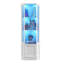 Vitrine de coin 65 "avec porte vitrée, lumières DEL et tablettes réglables-595714132
