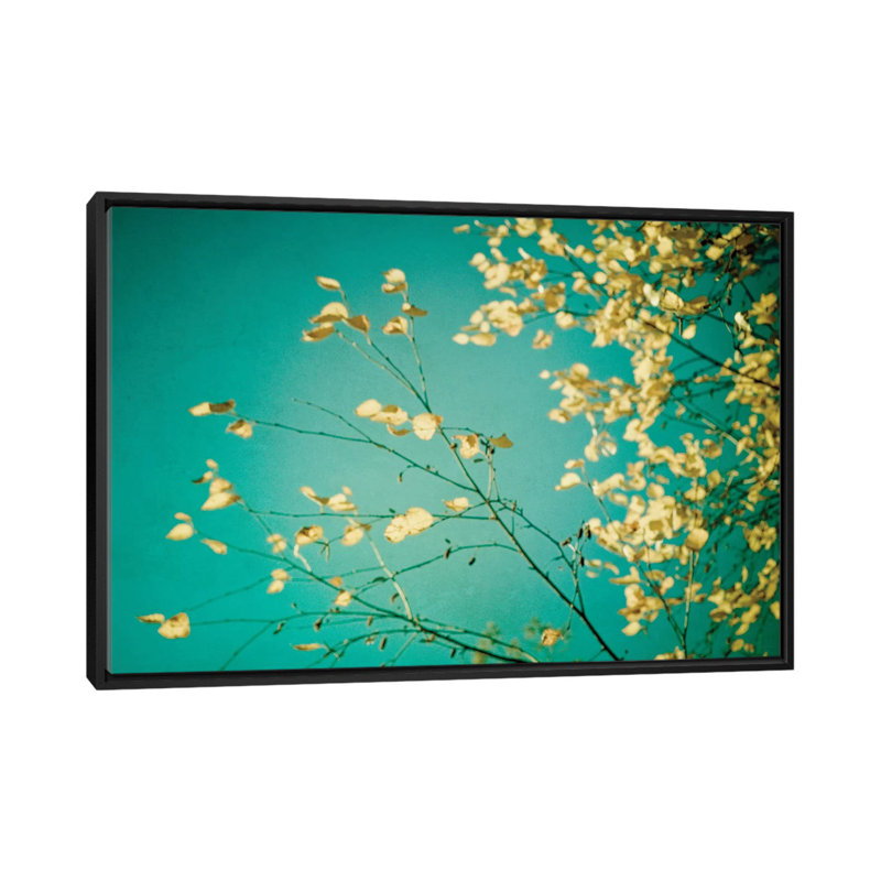« automne moment », impression sur toile, H 18 po x l 26 po x P 1,5 po, Toile encadrée noire, Pas de tapis
