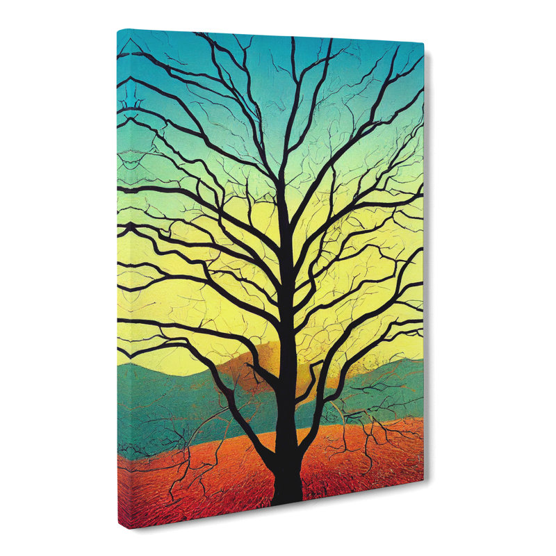 CAN-V0523-1595X Oak Tree - Wrapped Canvas Print, 50cm H x 35cm W x 3cm D