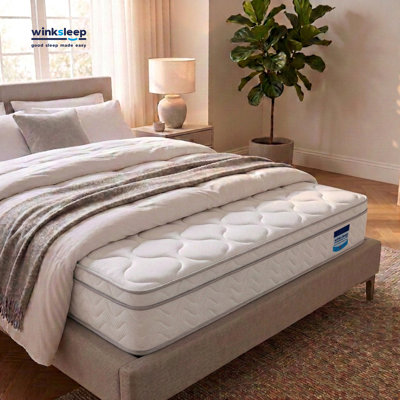 Winksleep Wavy Knit Pocket Mattress, Medium-Firm