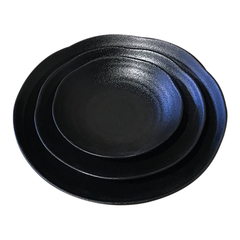 Service de table 3 pièces, service pour 4 Ebony