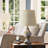 19" Green Floral Shades Table Lamp with Socket