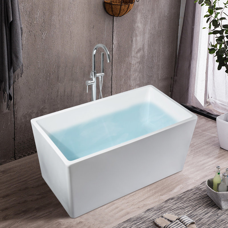 43.3'' x 27.5'' Soaking Acrylic Bathtub