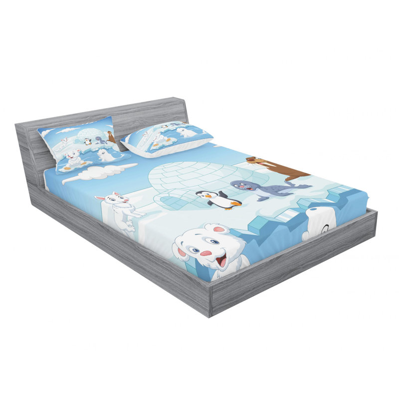 Ensemble de draps polaire, Ensemble de drap pour grand lit avec drap-housse