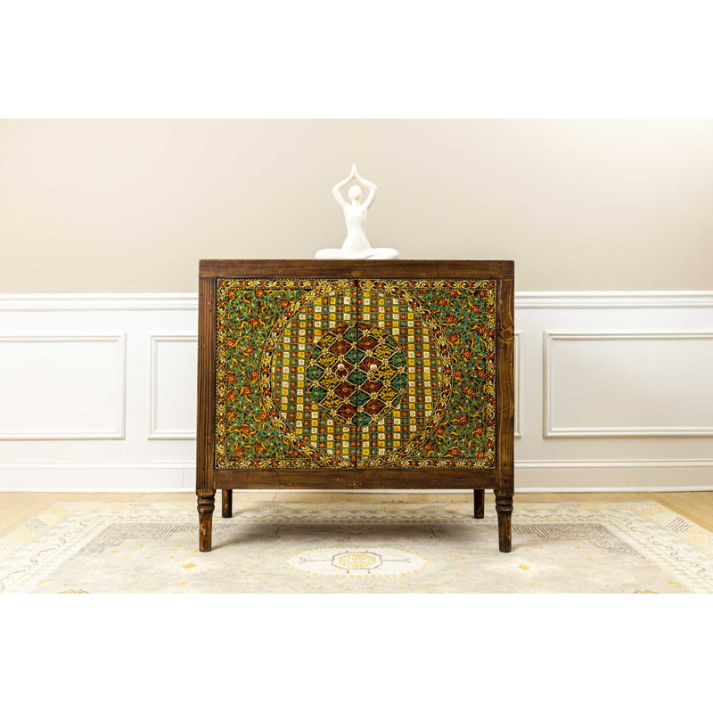 Solid Wood Accent Cabinet