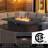 5-Piece Aluminum & Iron Outdoor Lounge Set with Plush Cushions and Convertible Fire Pit Table-1579066712-1579066719