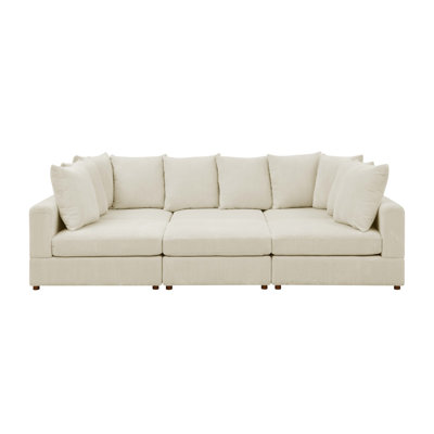 6 - Piece Modular Corduroy Sectional