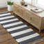 Tapis rayé en coton tissé à plat à la main Anayah-1442046810