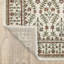 Tapis traditionnel ivoire / rouge à bordure Adela-1461748590
