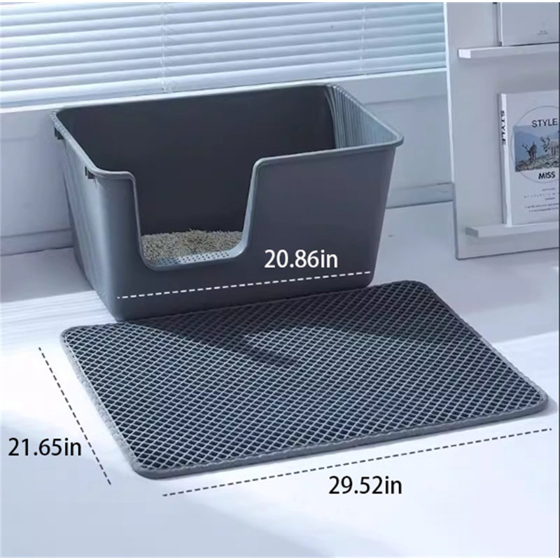 Tapis de fumier à double couche, H 0,11 po x l 29,52 po x P 21,65 po