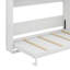Grand lit escamotable avec bureau, tablettes et armoires de rangement-112744456