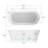 67'' x 32'' Freestanding Soaking Acrylic Bathtub-83845848