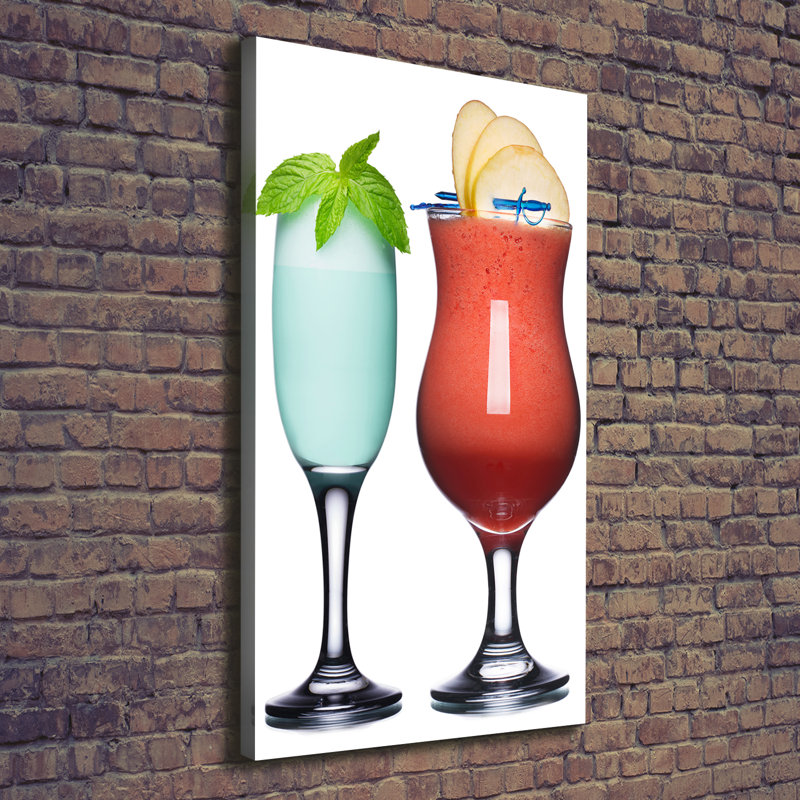 Colourful Cocktails - Wrapped Canvas Print