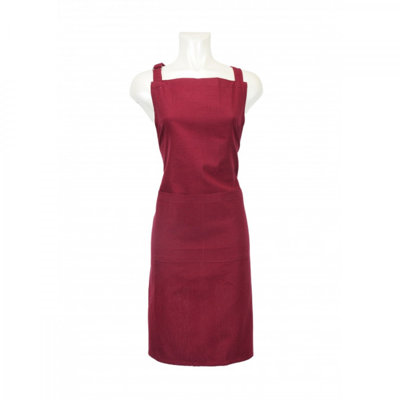 Burgundy Apron