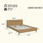 Lit plateforme rustique avec tête de lit haute et rangement sous le lit-1905707134-1905707135