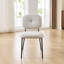Ensemble de 2 chaises d'appoint modernes et rembourrées avec pieds en métal Modern