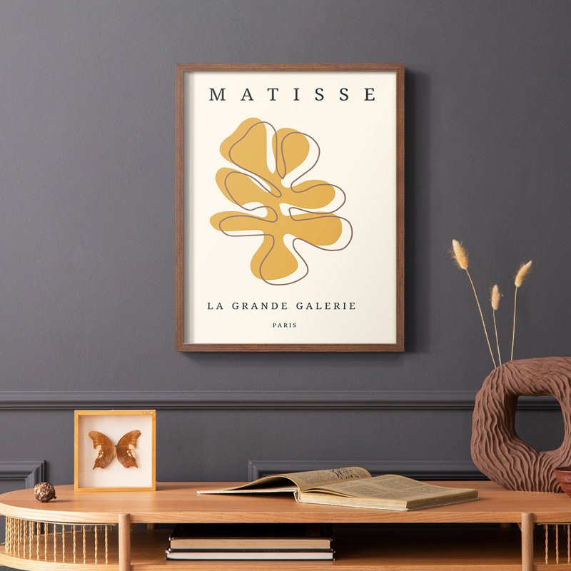 Matisse CECLXVII, reproduction encadrée - bois massif, H 14 po x l 11 po, Brun