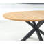 Table extensible, table à manger, table de bureau, table basse, pieds en métal, plateau en bois aggloméré, 120 / 160x120x75cm-128805418