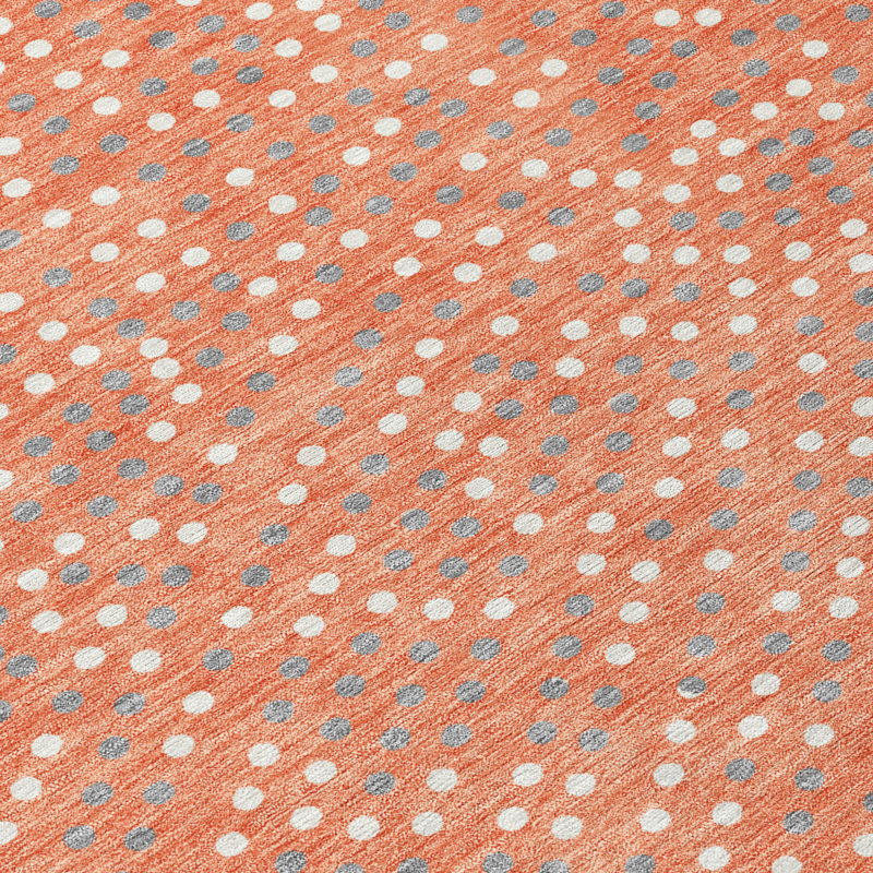Tapis intérieur lavable à pois 8 pi