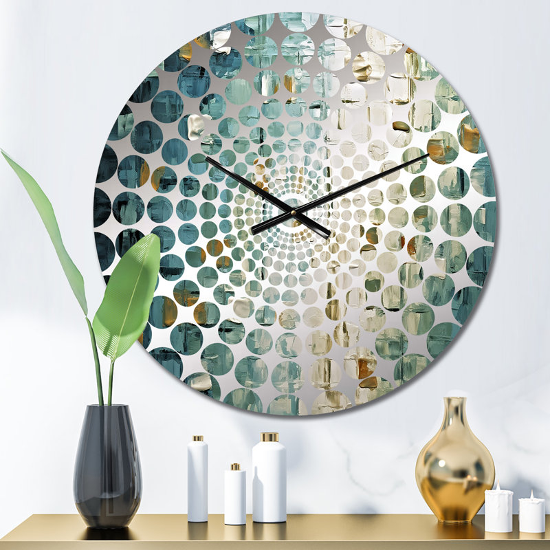 Horloge murale balkanique - Peinture abstraite, Petit