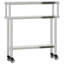 Tables de travail en acier inoxydable L 43,3 po x H 47,2 po VidaXL-96261879