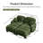 Compression Cozy Chenille Sectionals, Modular Modern Home Sofa Green