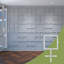 Panneaux muraux décoratifs en acrylique Carlisle, grand, l 40 7/8 po x H 23 3/8 po x T 1/8 po, gris-1375752560-1375752567